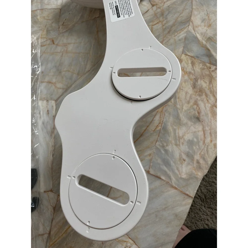 LUXE Bidet Neo 120 Non-Electric Bidet Toilet Attachment White Rose Gold